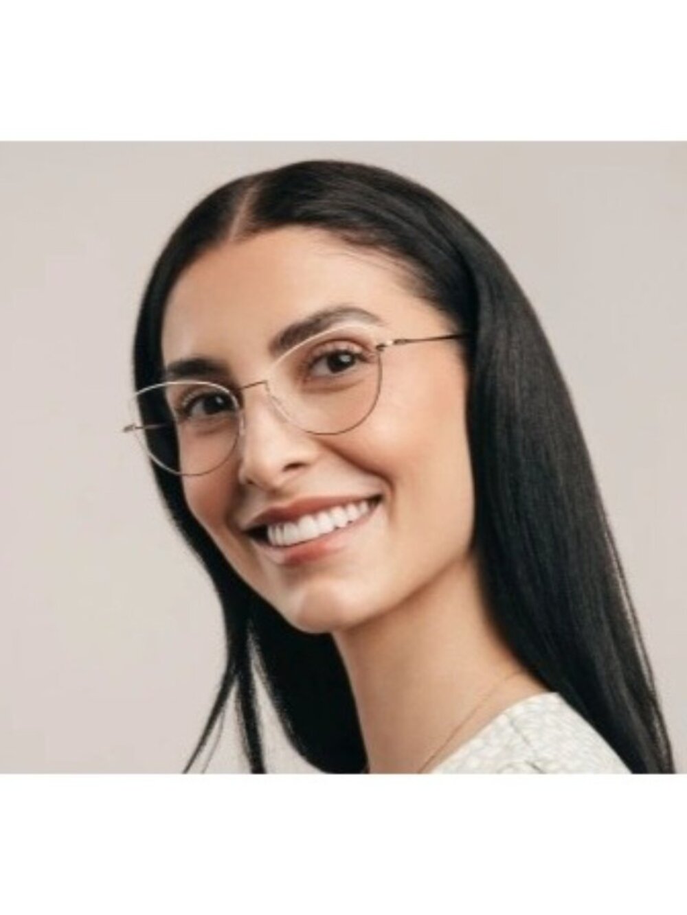NEW SAINT LAURENT EYEGLASSES SLM92 004 WOMEN CAT EYE GOLD EYEWEAR SL M92 - Picture 3 of 11